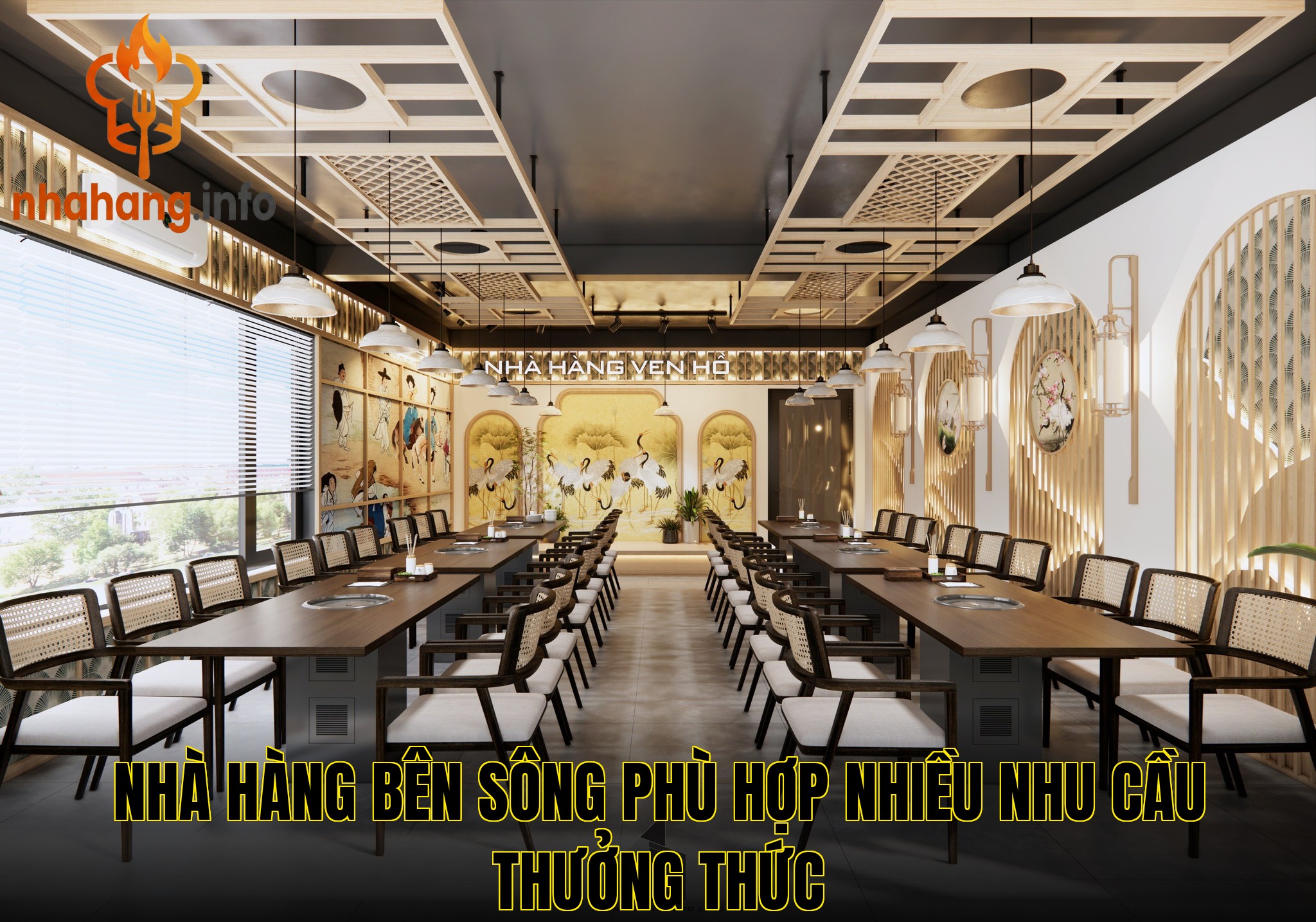 Nhà hàng bên sông phù hợp nhiều nhu cầu thưởng thức