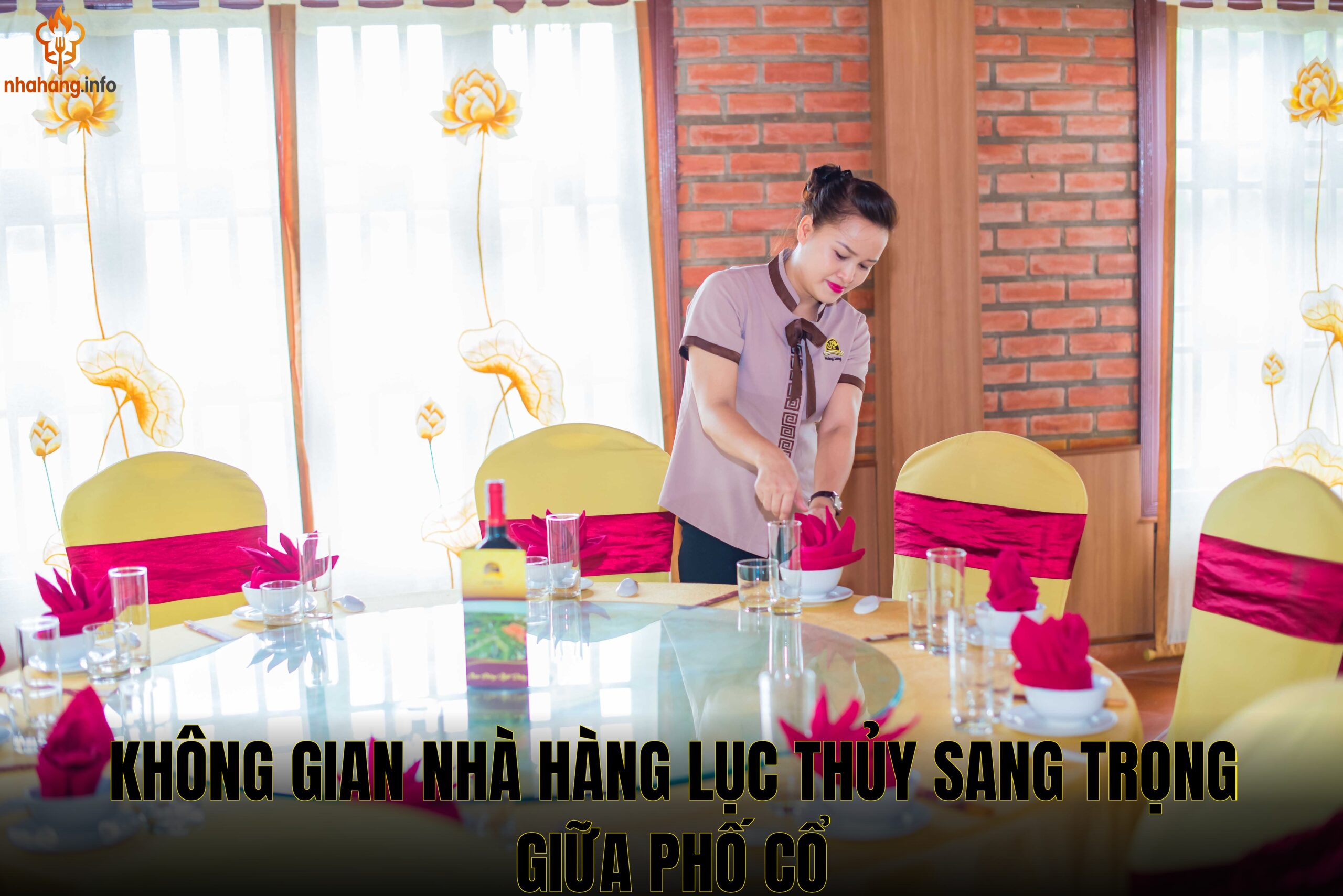 Không gian nhà hàng Lục Thủy sang trọng giữa phố cổ