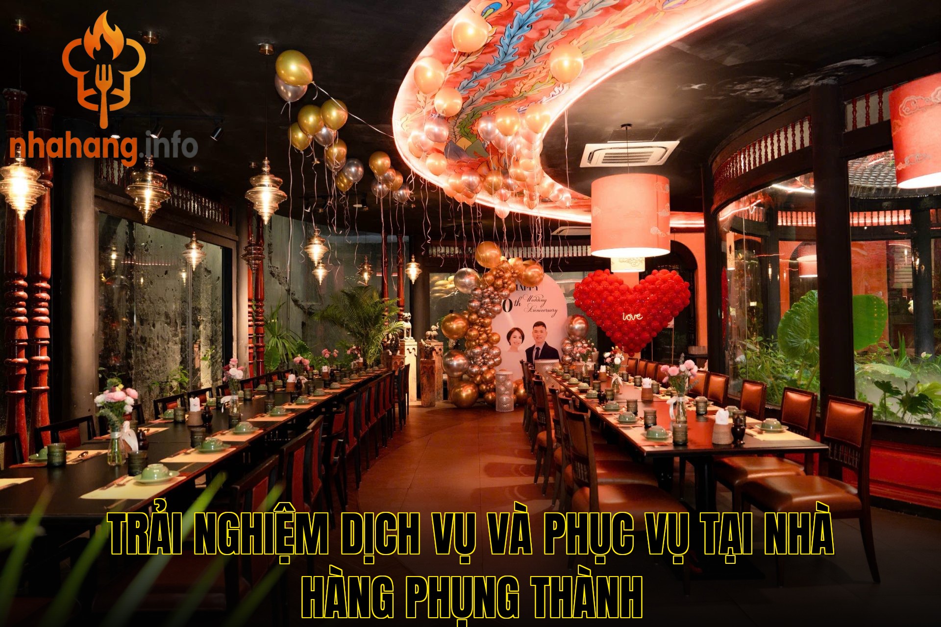 Trải nghiệm dịch vụ và phục vụ tại nhà hàng Phụng Thành
