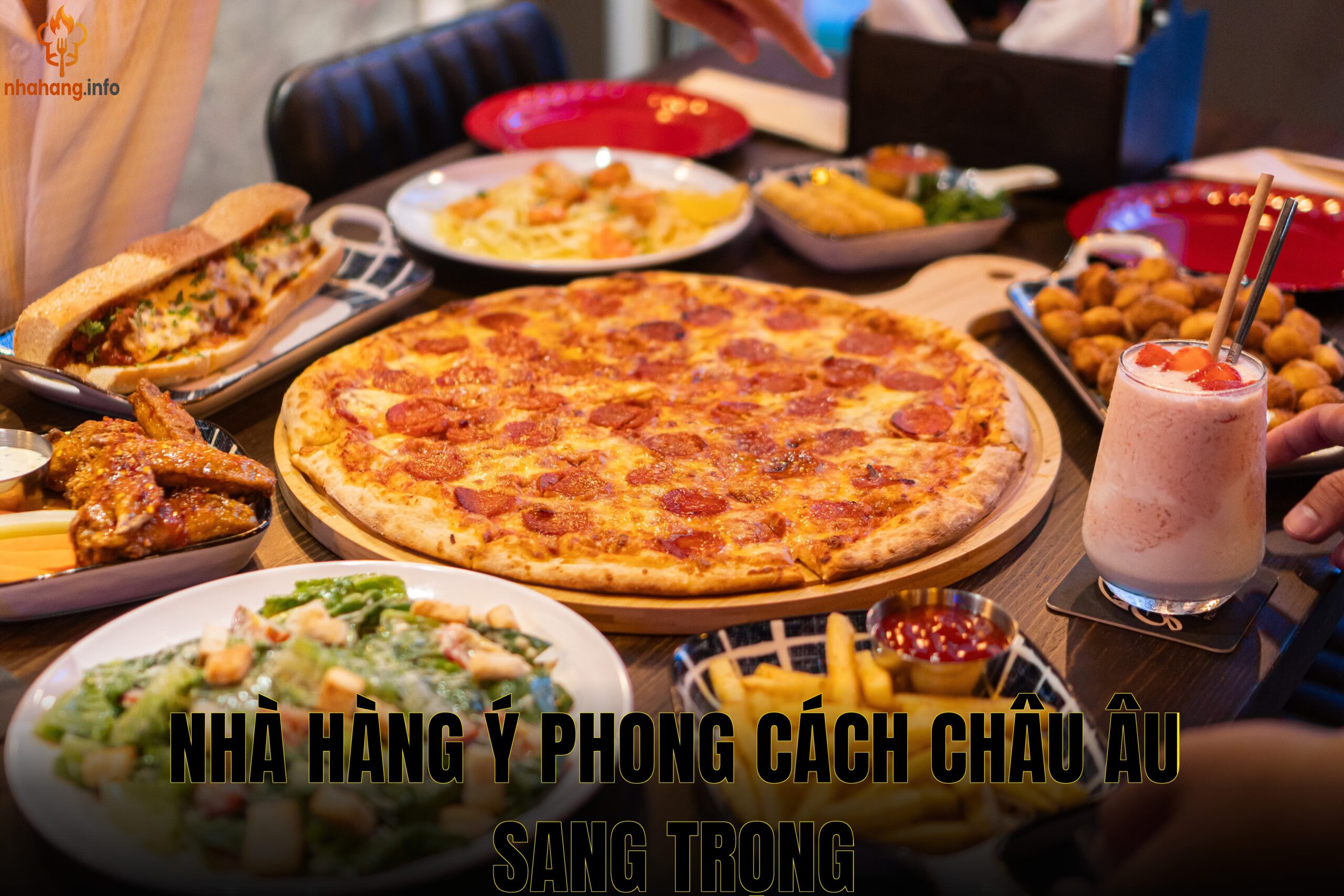 Nhà hàng Ý phong cách châu Âu sang trọng